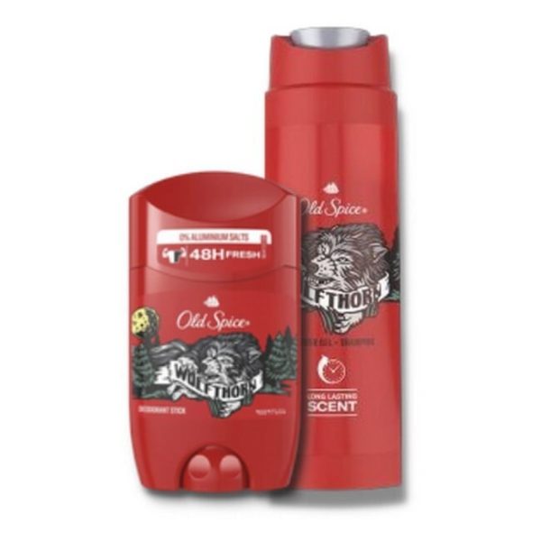 Old Spice - Wolfthorn Sæt - Deodorant & Shower Gel