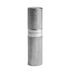 Twist & Spritz - Perfume Refill Spray Brushed Gunmetal Silver - 8 ml
