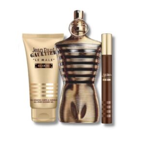 Jean Paul Gaultier - Le Male Elixir Parfum Sæt - 125 ml + 10 ml - Shower Gel